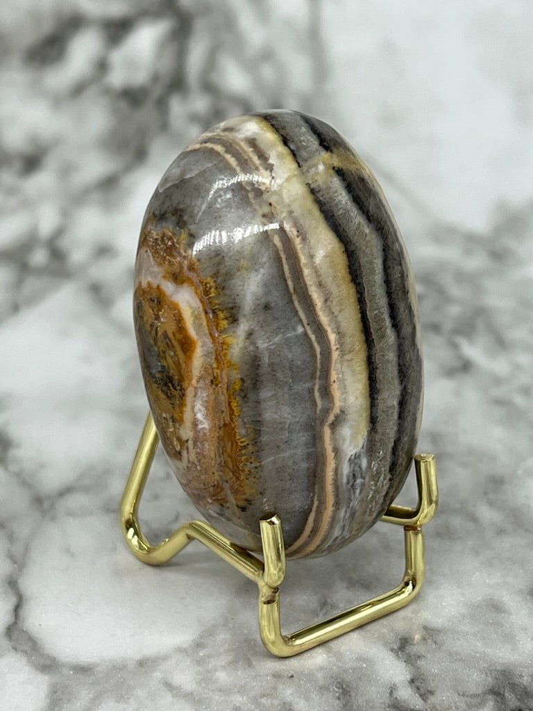 Pakistani Banded Jasper Palm Stone