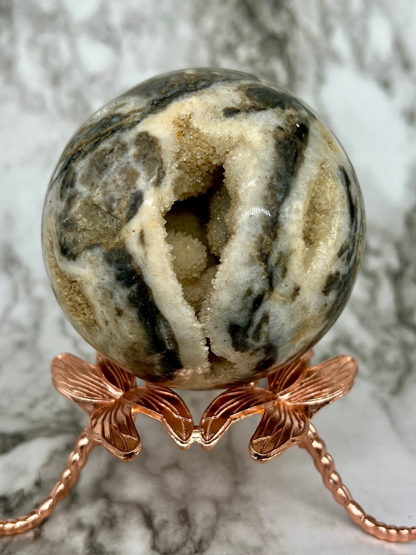 Sphalerite Druzy Sphere