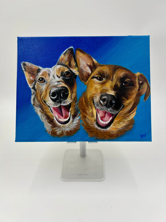 Custom Pet Portrait on Canvas