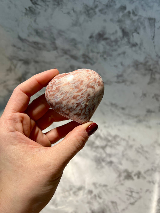 Strawberry Jasper Heart