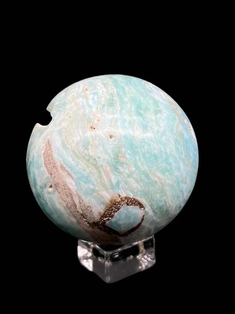 Blue Aragonite & Smithsonite Sphere