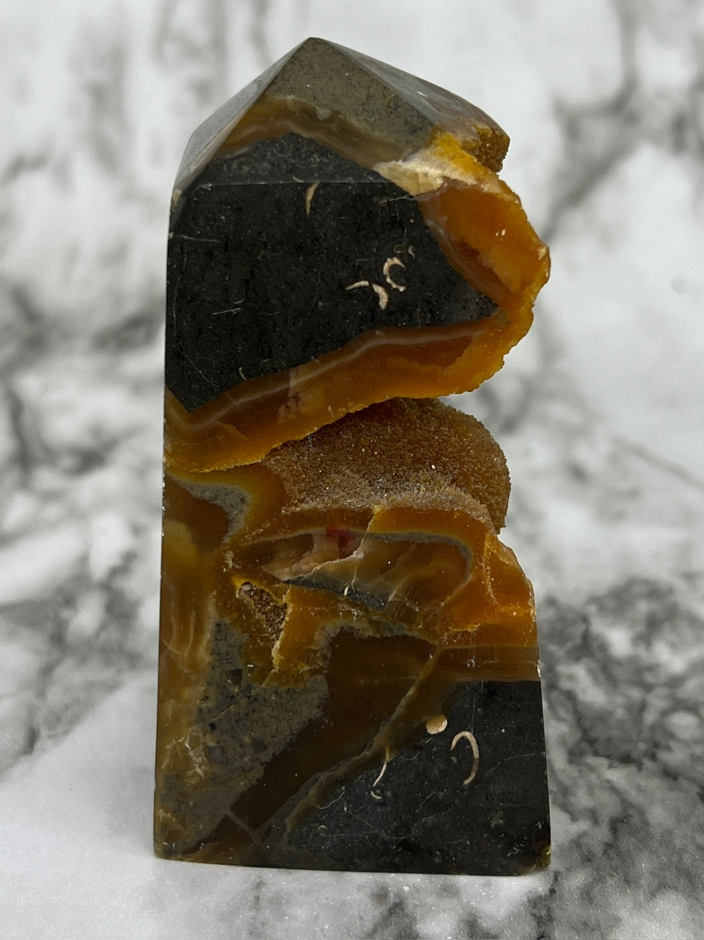 Septarian Druzy Tower