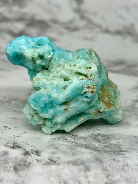 Blue Aragonite Unique Specimen