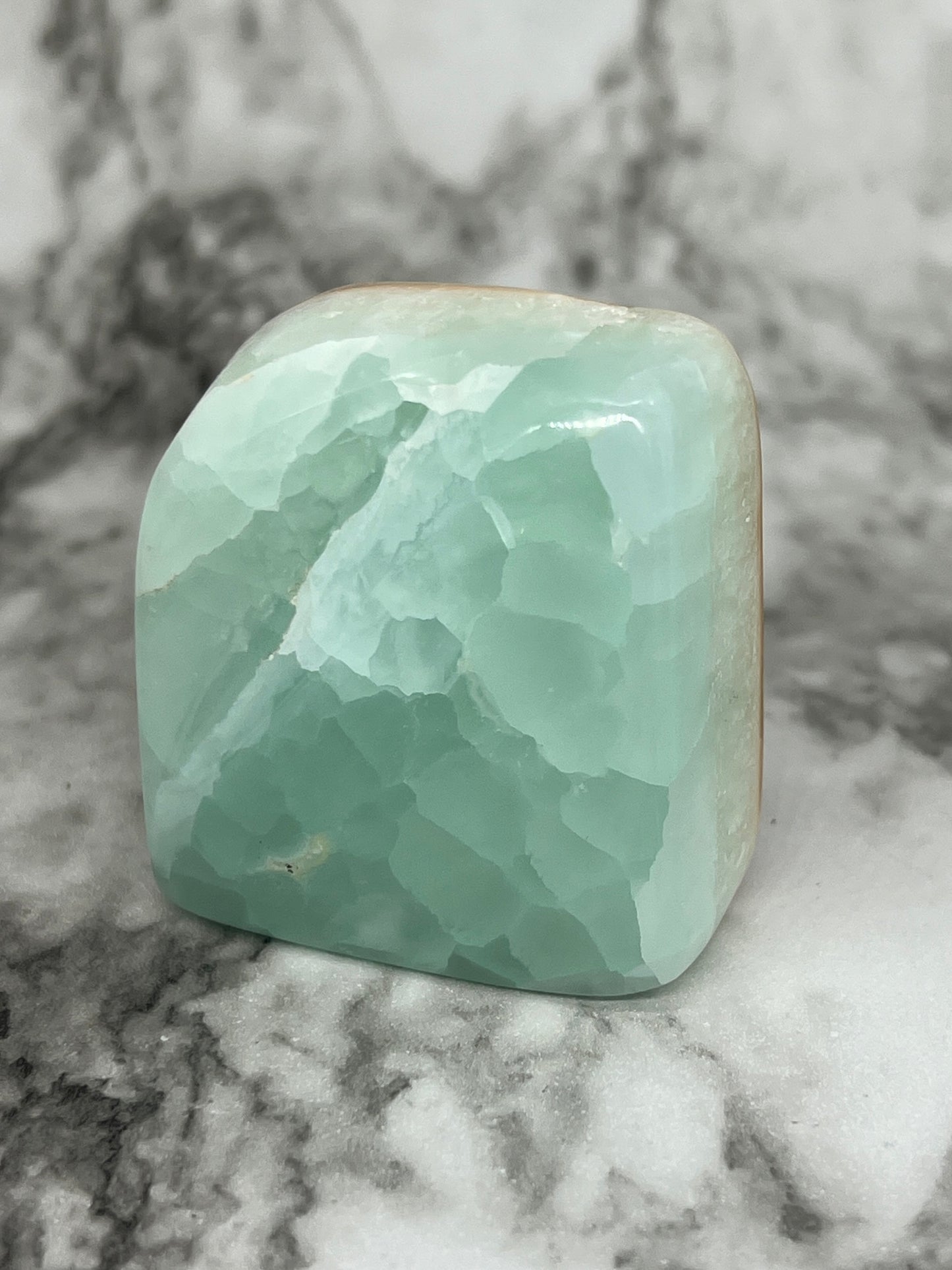 Aqua Caribbean Calcite Freeform