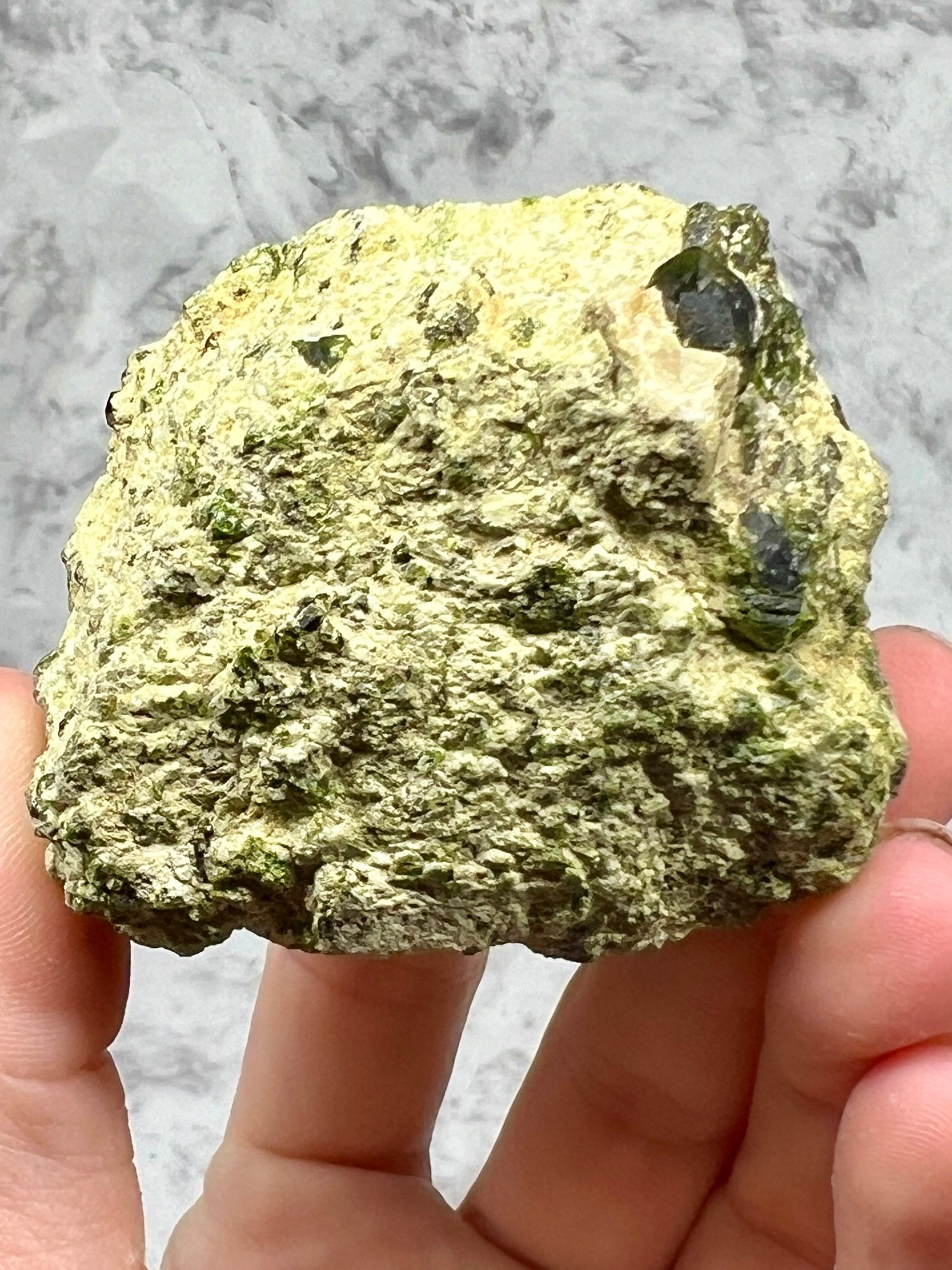 Green Garnet Specimen