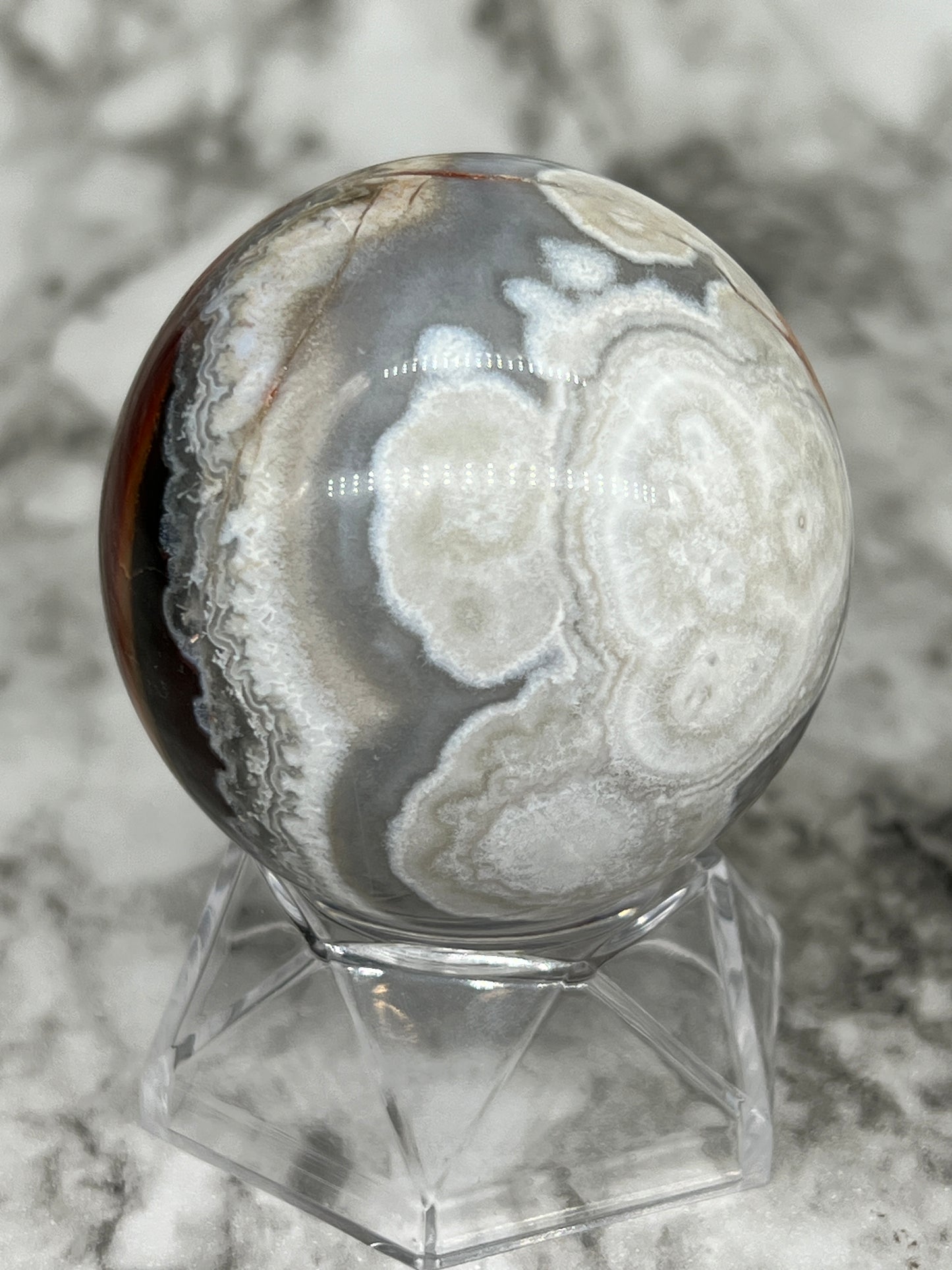 Mexico Crazy Lace Agate Sphere