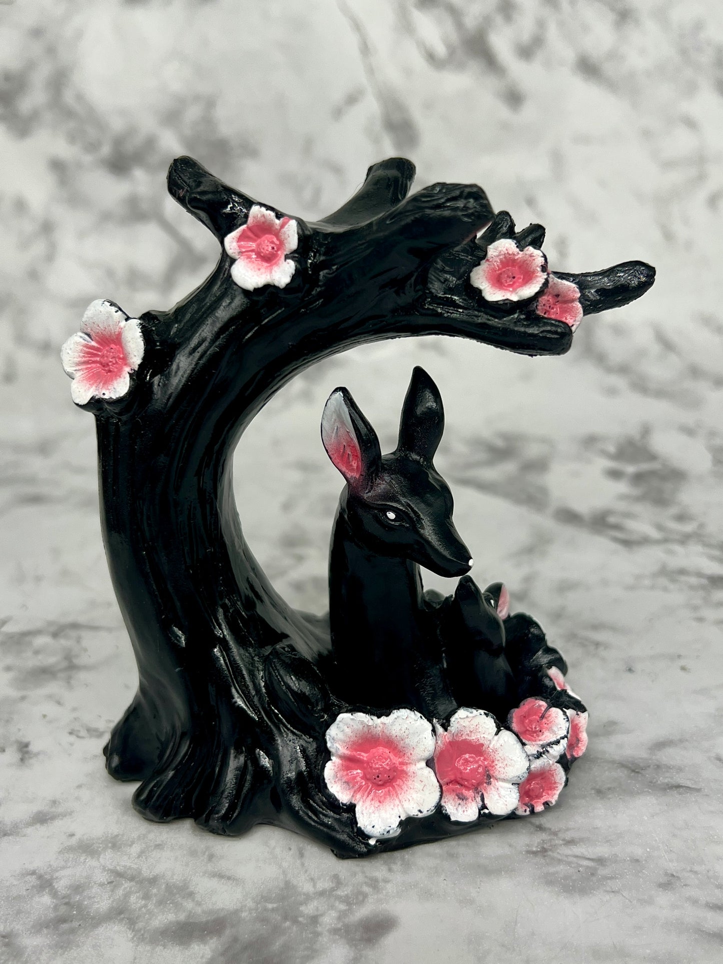 Plum Blossom Tree & Deer Sphere Holder