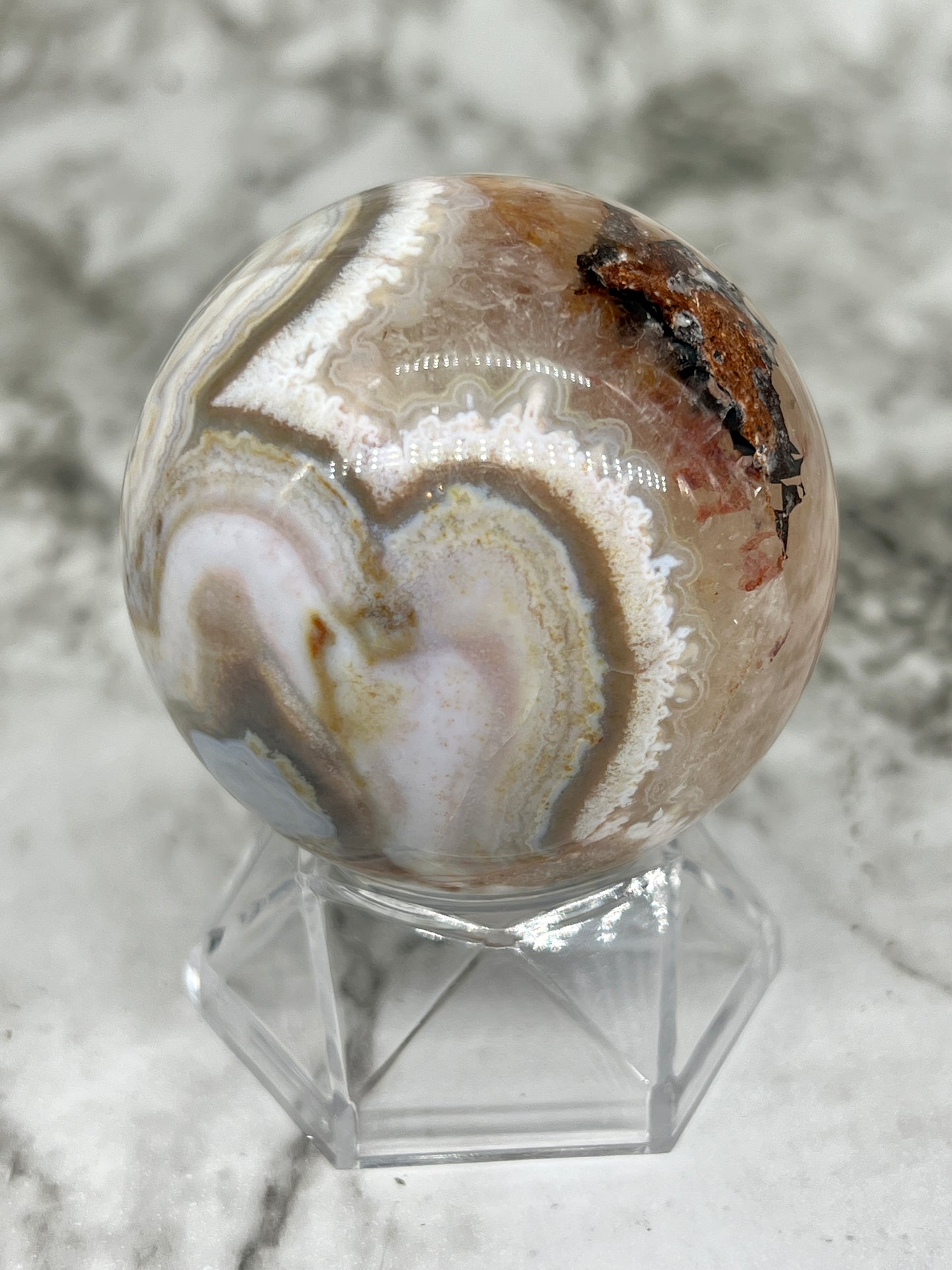 Mexico Crazy Lace Agate Sphere