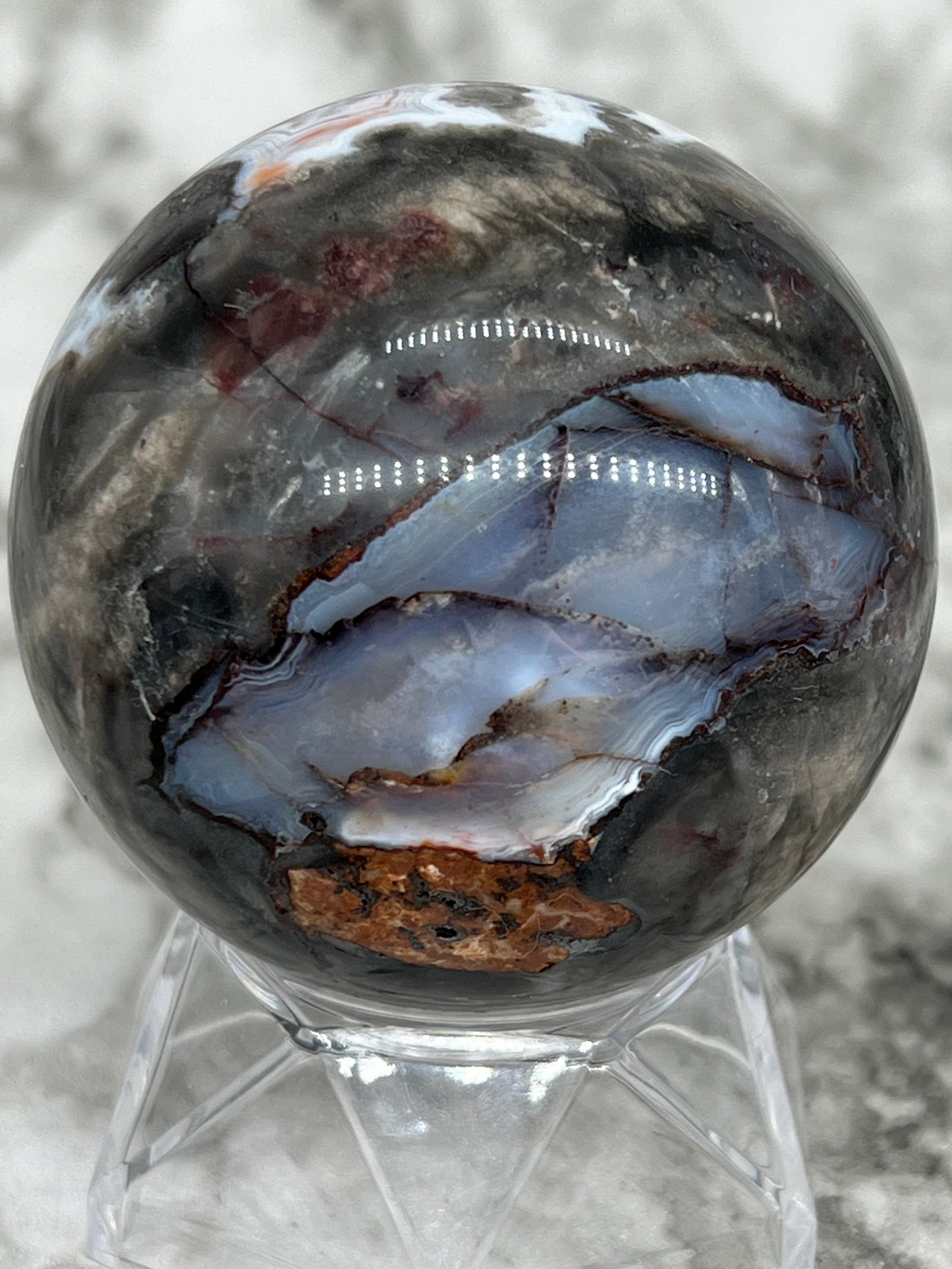 Mexico Crazy Lace Agate Sphere