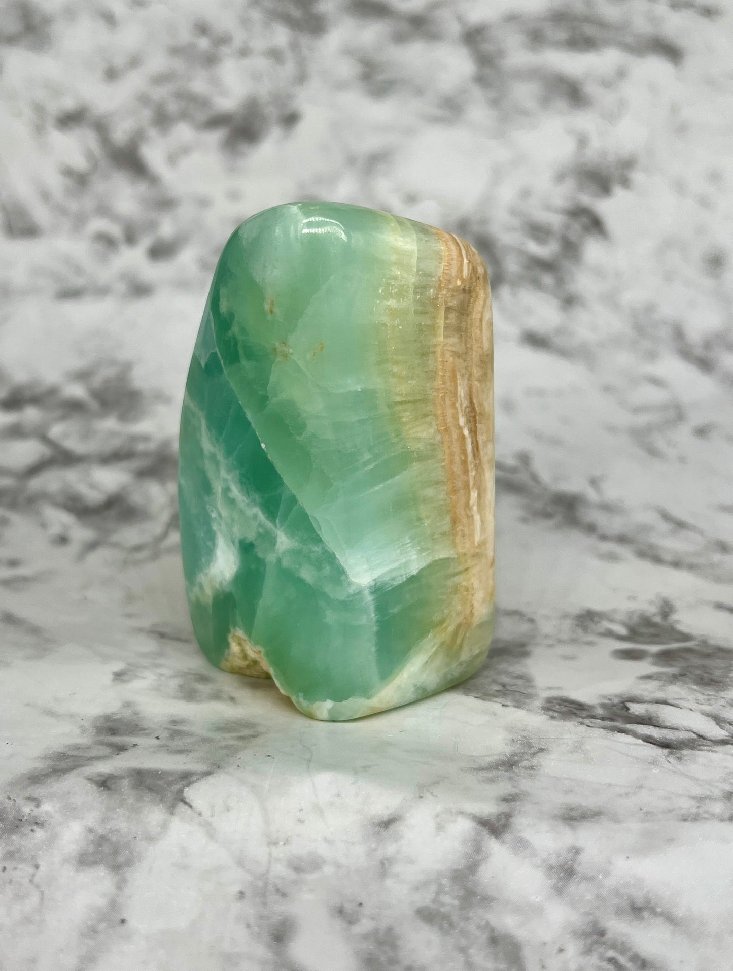 Aqua Caribbean Calcite Freeform