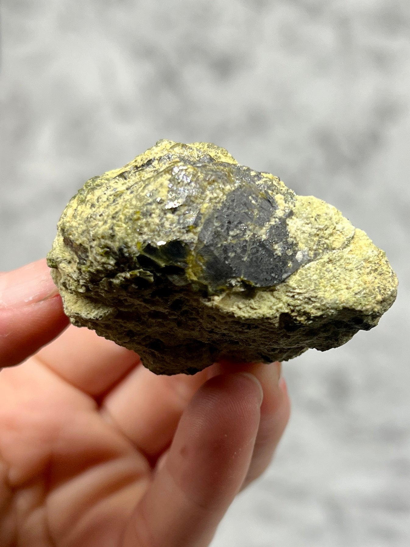 Green Garnet Specimen