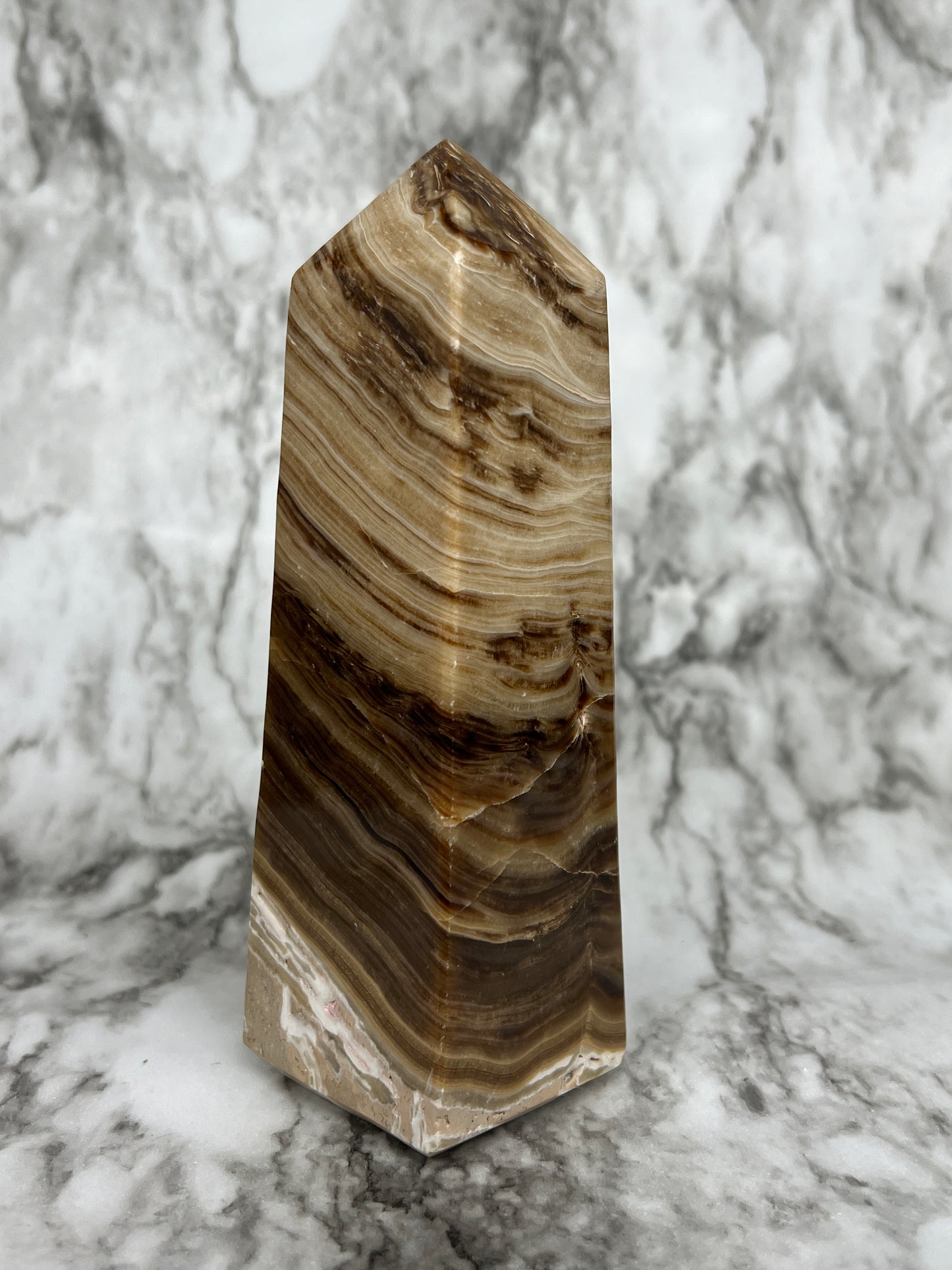 Chocolate Calcite XL tower