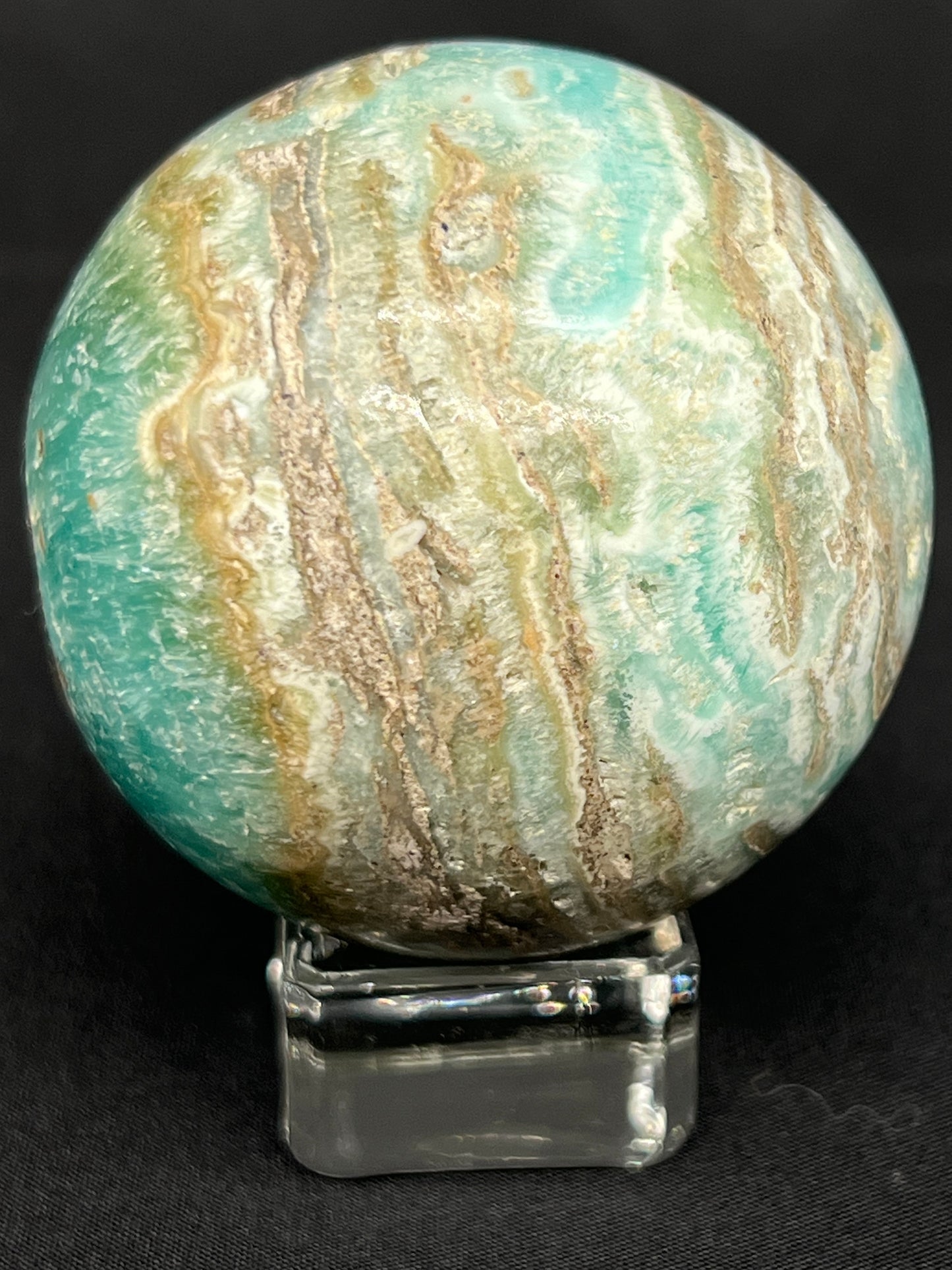 Blue Aragonite & Smithsonite Sphere