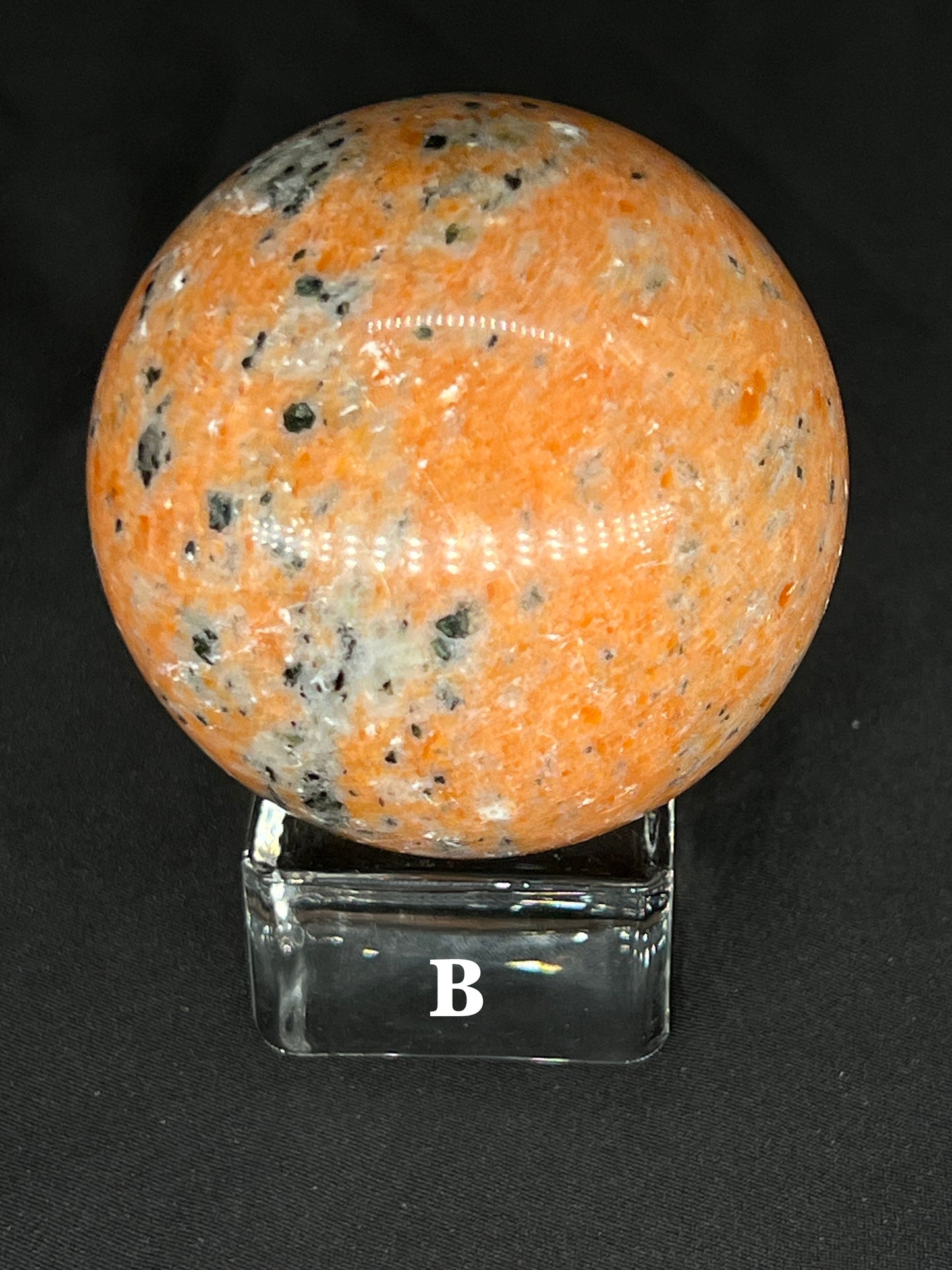 Sunstone with Apatite Sphere