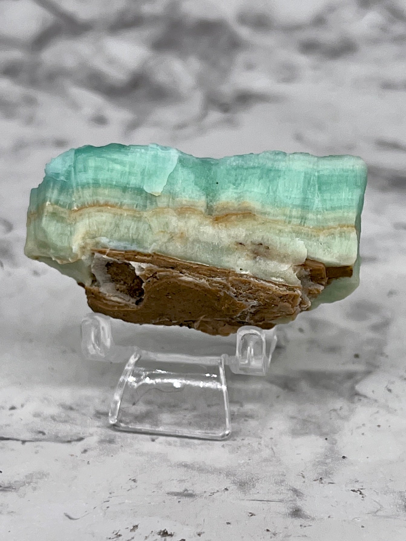 Blue Aragonite & Smithsonite Specimen