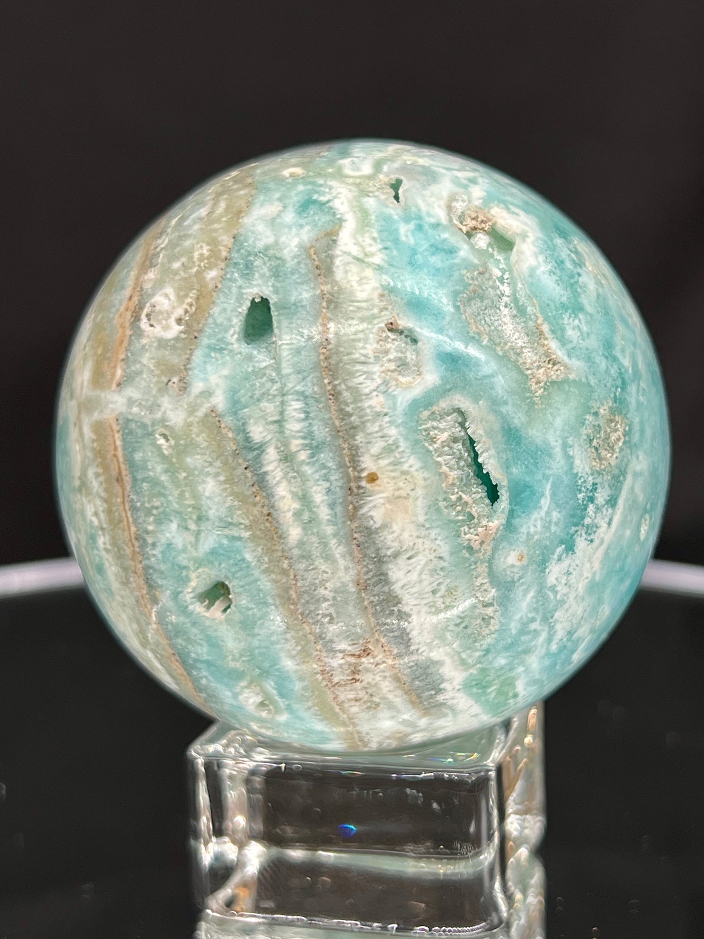 Blue Aragonite & Smithsonite Sphere