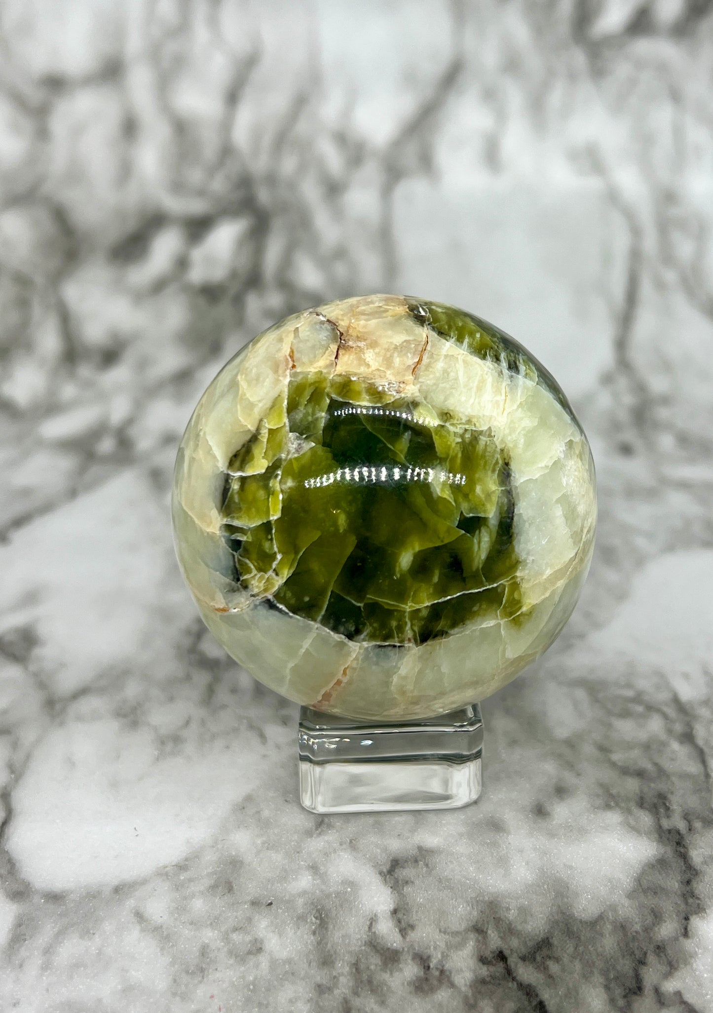 Rutile Serpentine Sphere