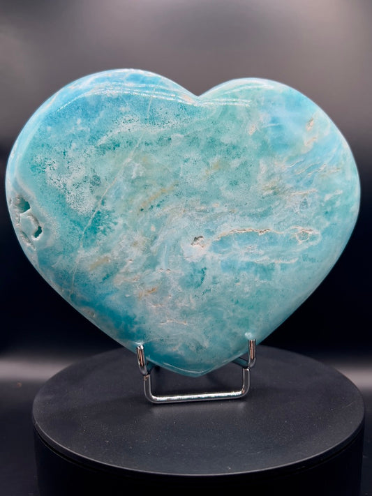 Blue Aragonite XL Heart