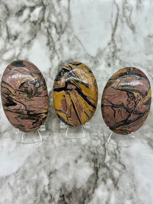 Pakistani Zebra Jasper Palm Stone