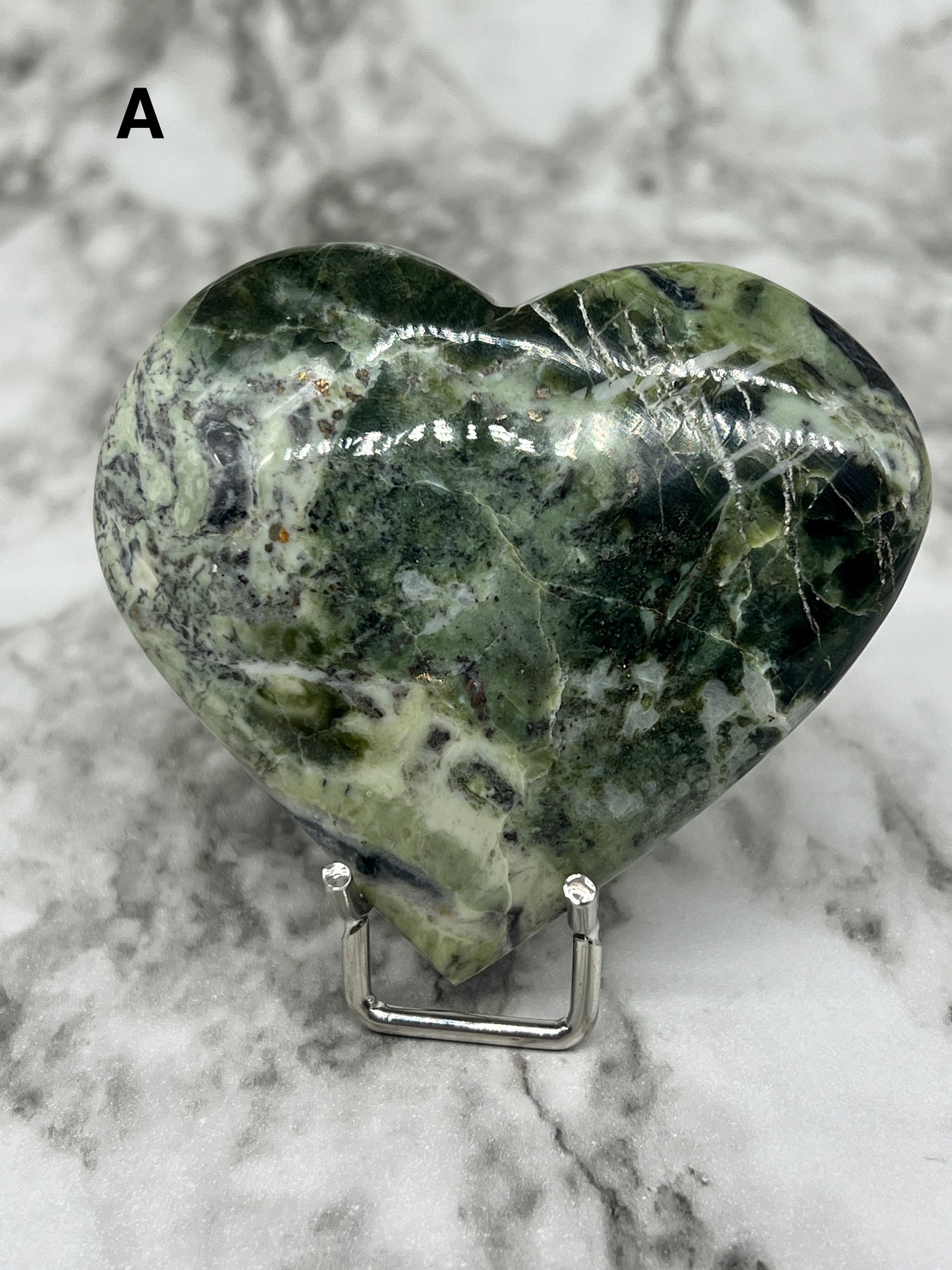 Rare Serpentine Heart