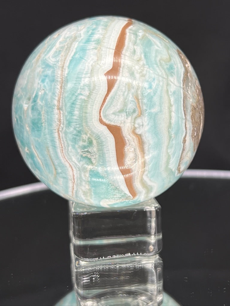 Blue Aragonite Sphere