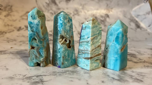 Blue Aragonite Tower