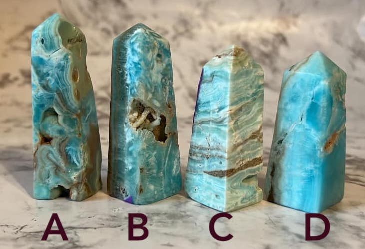 Blue Aragonite Tower