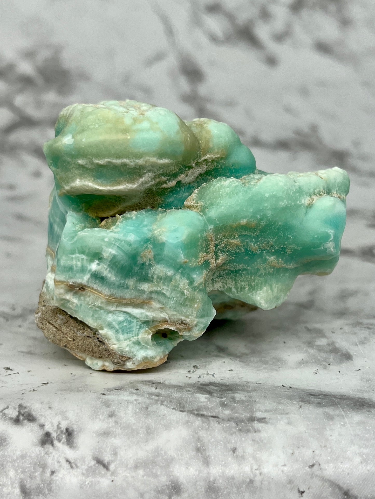 Blue Aragonite Specimen