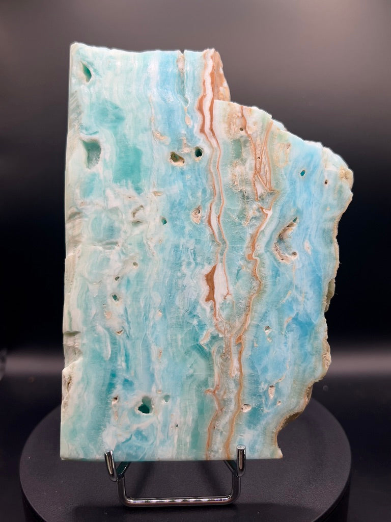 Blue Aragonite & Smithsonite Slab / Freeform
