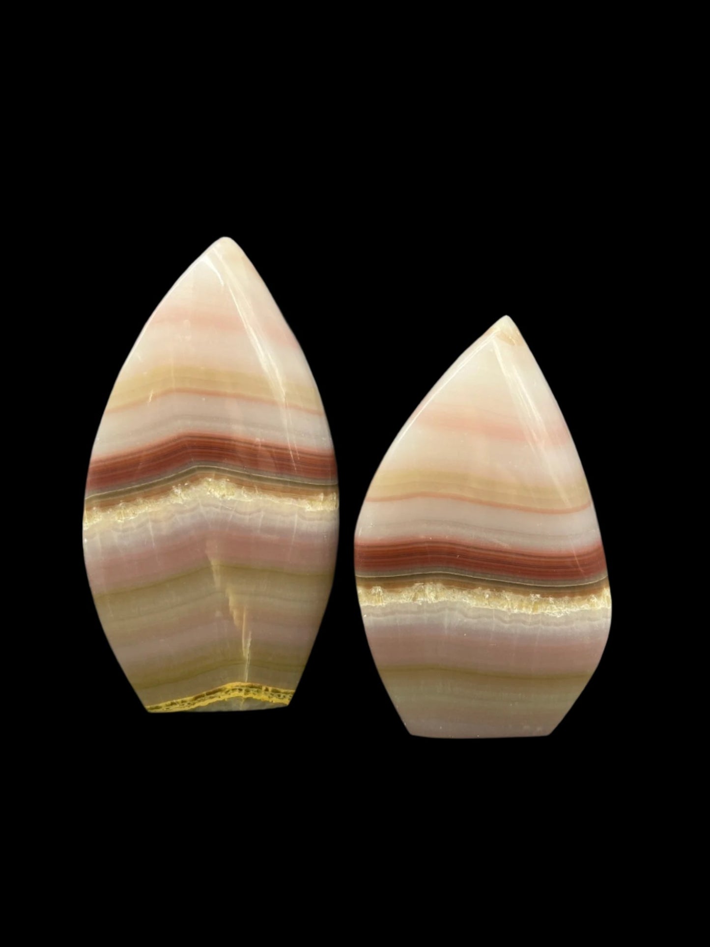 Pink Banded Onyx Freeform / Flame