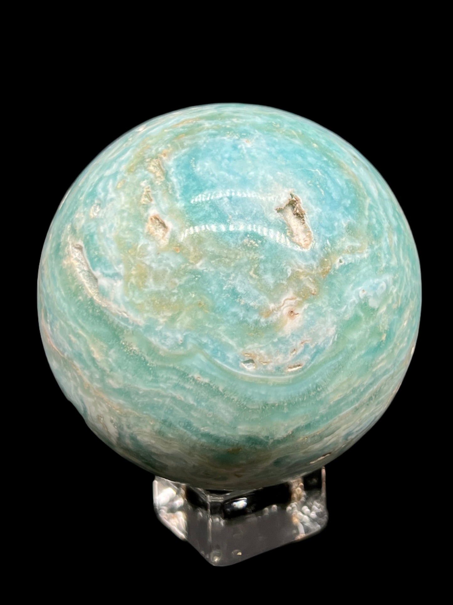 Blue Aragonite & Smithsonite Sphere