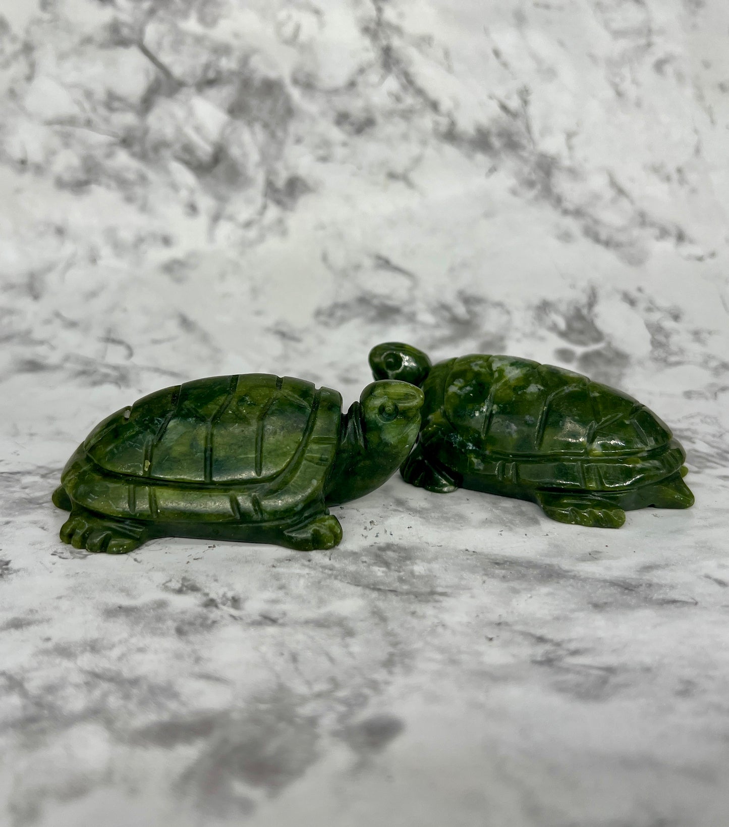 Serpentine Jade Turtle Carving