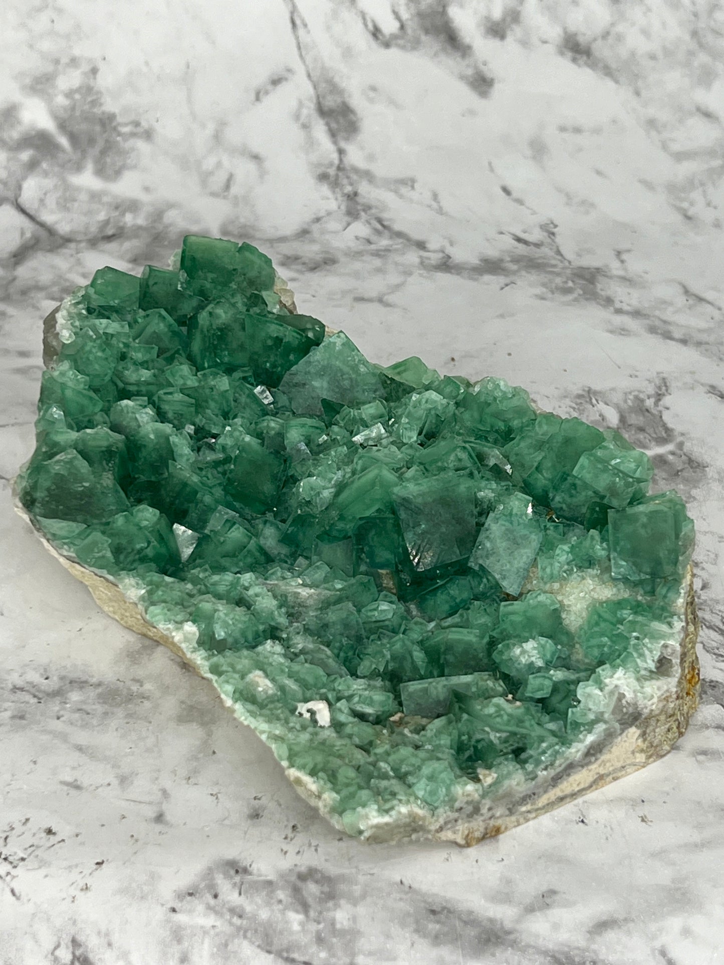 Raw Green Heliofluorite Specimen