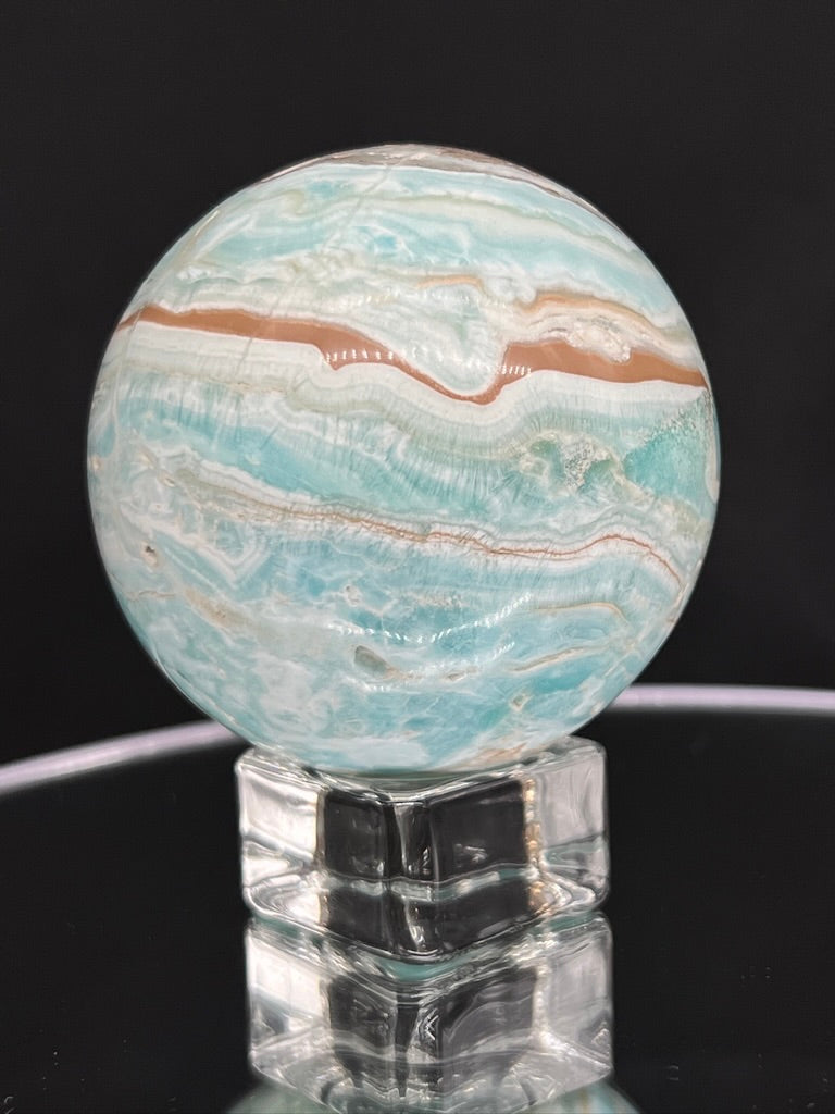 Blue Aragonite Sphere