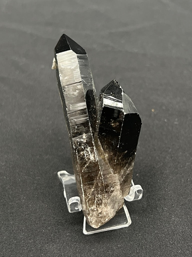 Smokey Quartz Specimen with Rainbow Inclusions