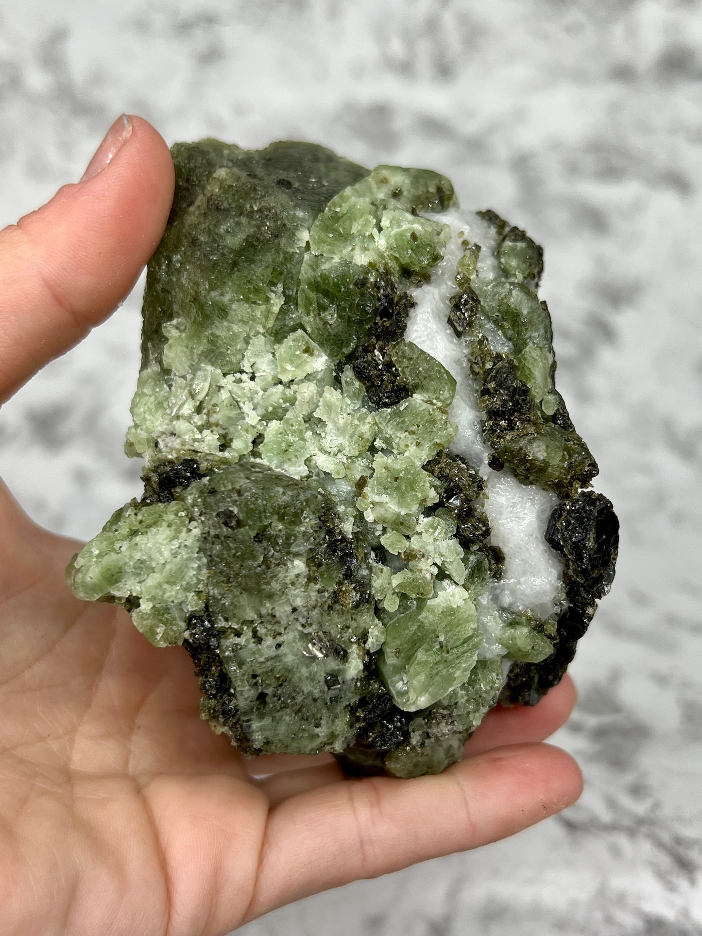 Black & Green Epidote Specimen