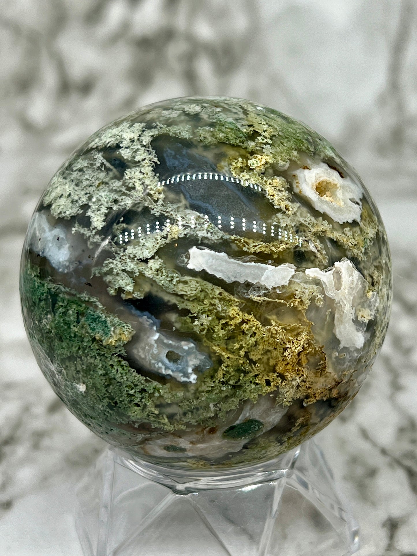 Moss Agate Sphere