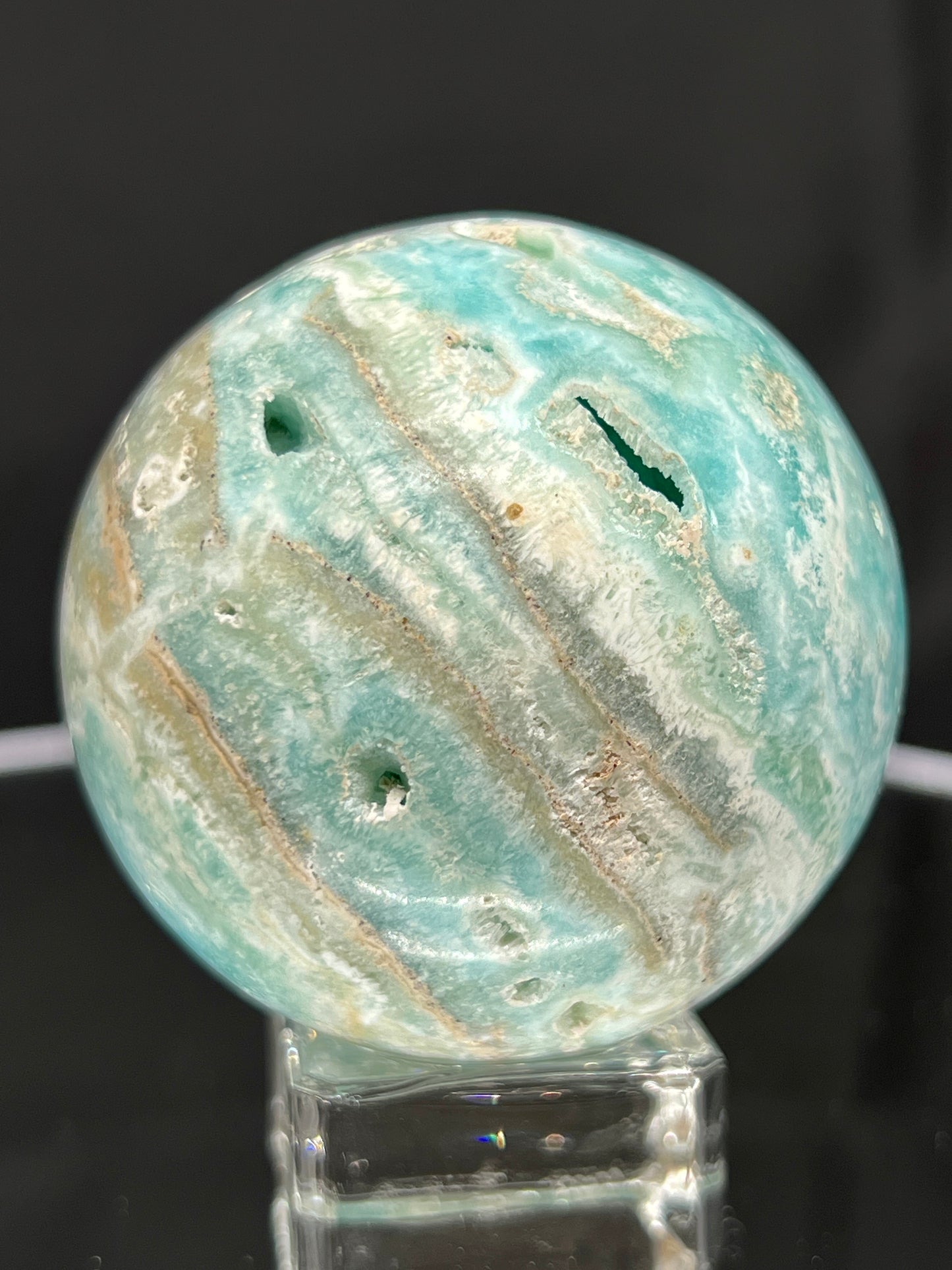 Blue Aragonite & Smithsonite Sphere