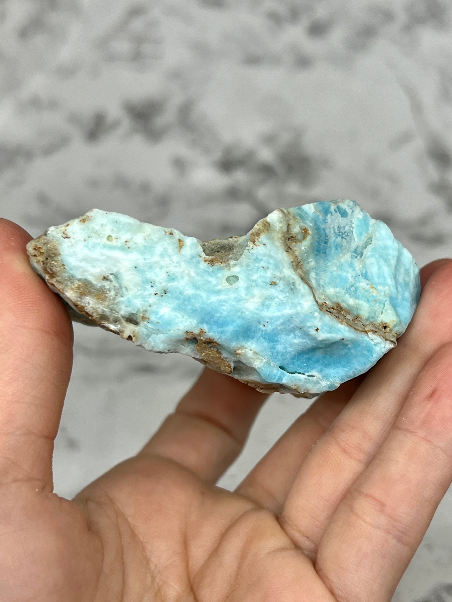 Blue Aragonite Specimen