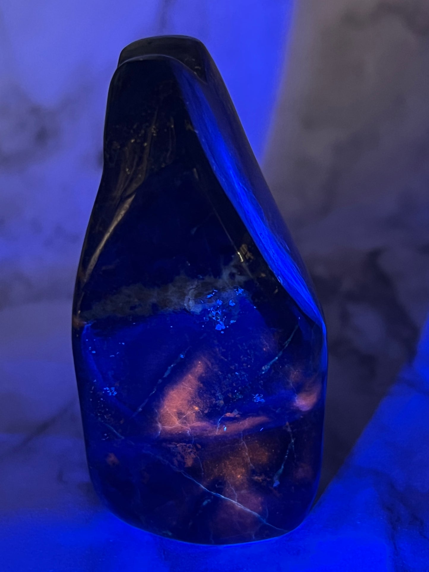 UV-Reactive Lapis Freeform