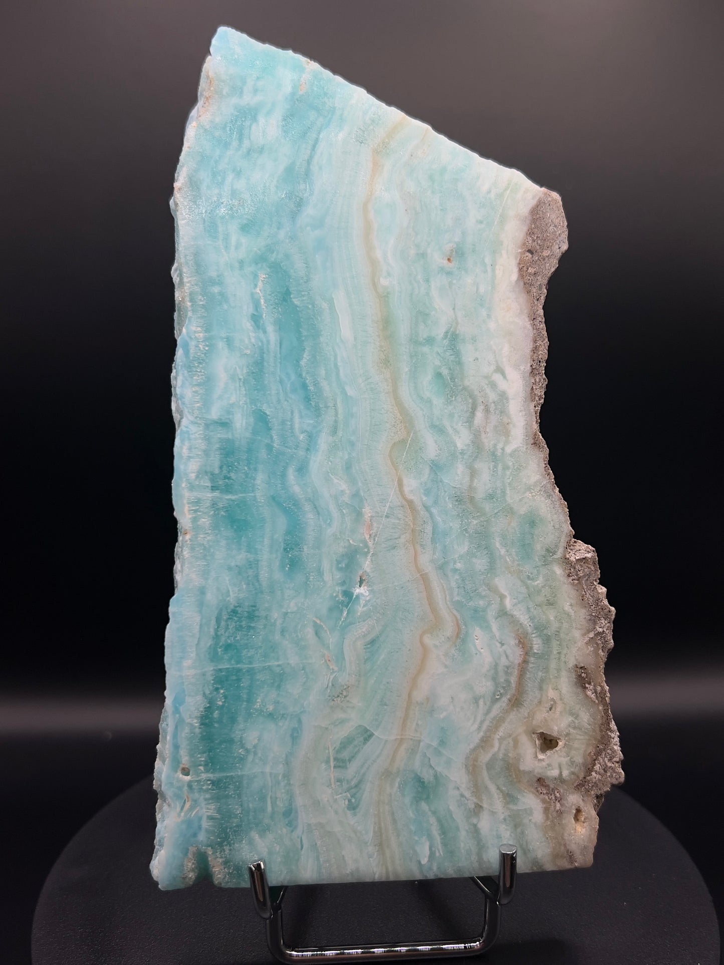 Blue Aragonite & Smithsonite Slab / Freeform