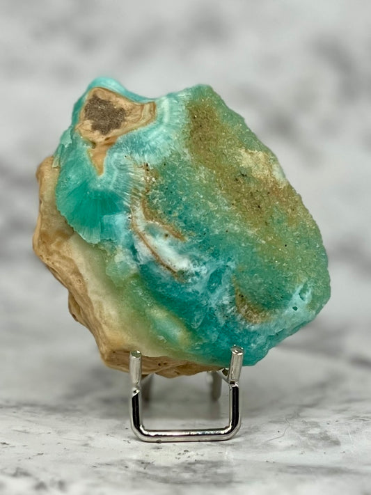 Blue Aragonite & Smithsonite Specimen