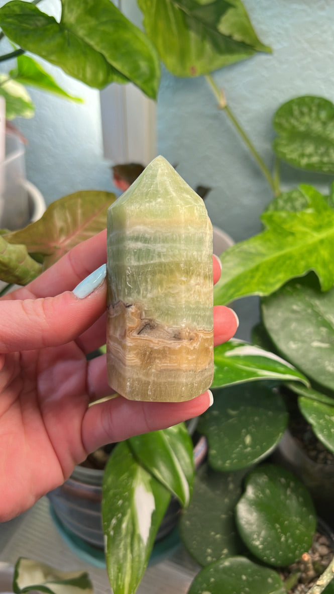 Kiwi Calcite Point