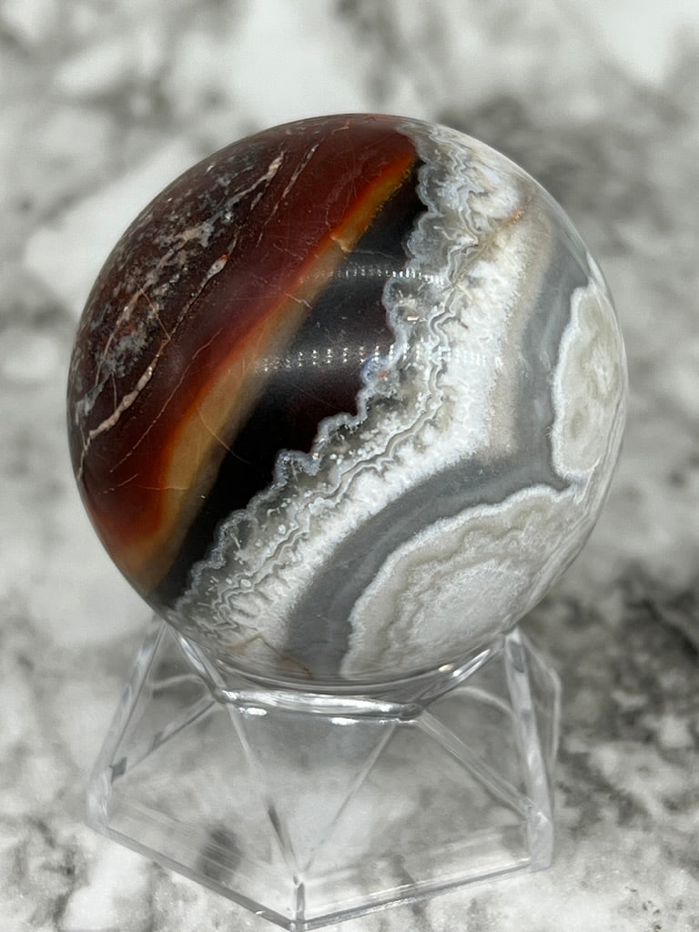 Mexico Crazy Lace Agate Sphere