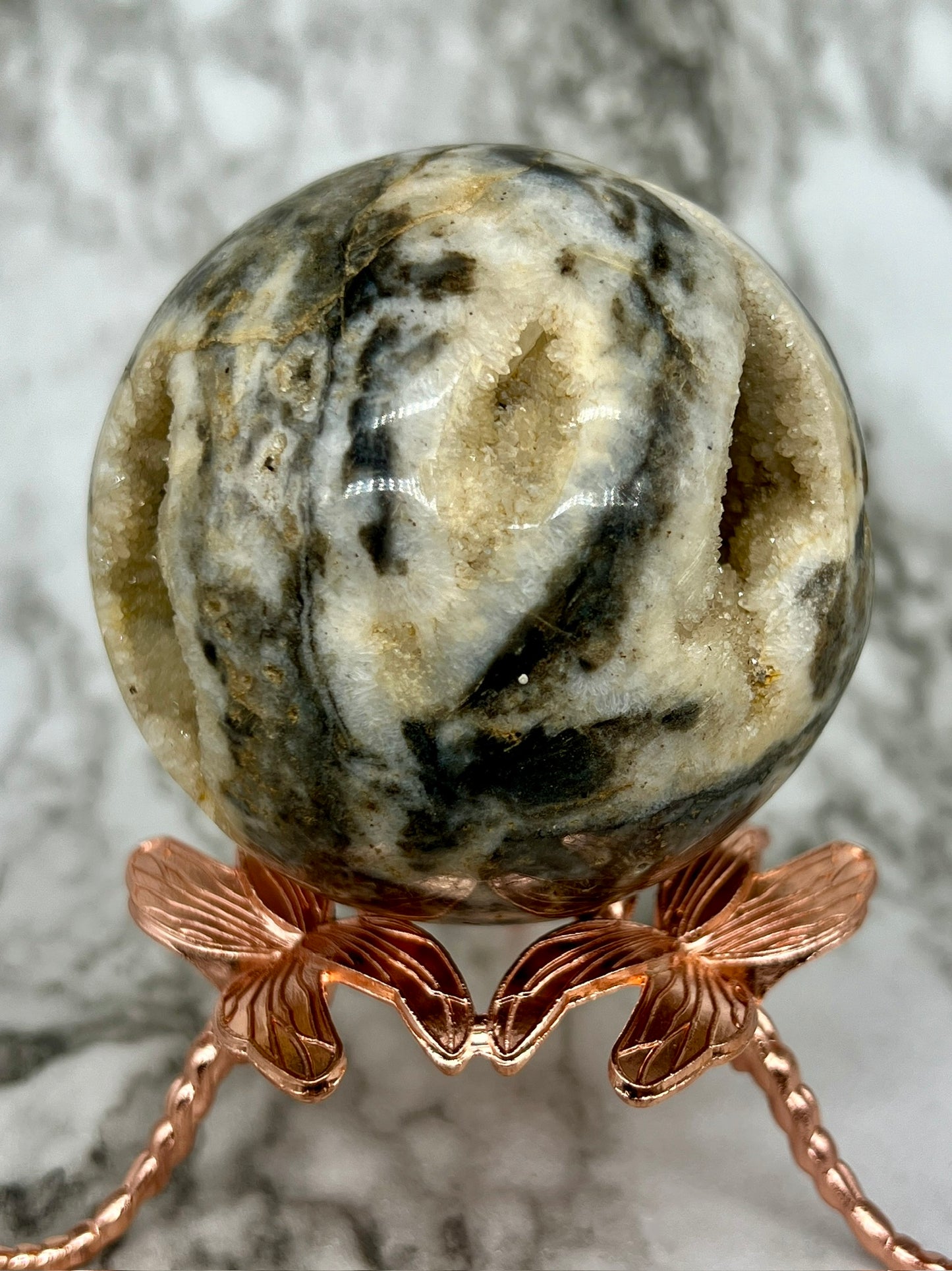 Sphalerite Druzy Sphere