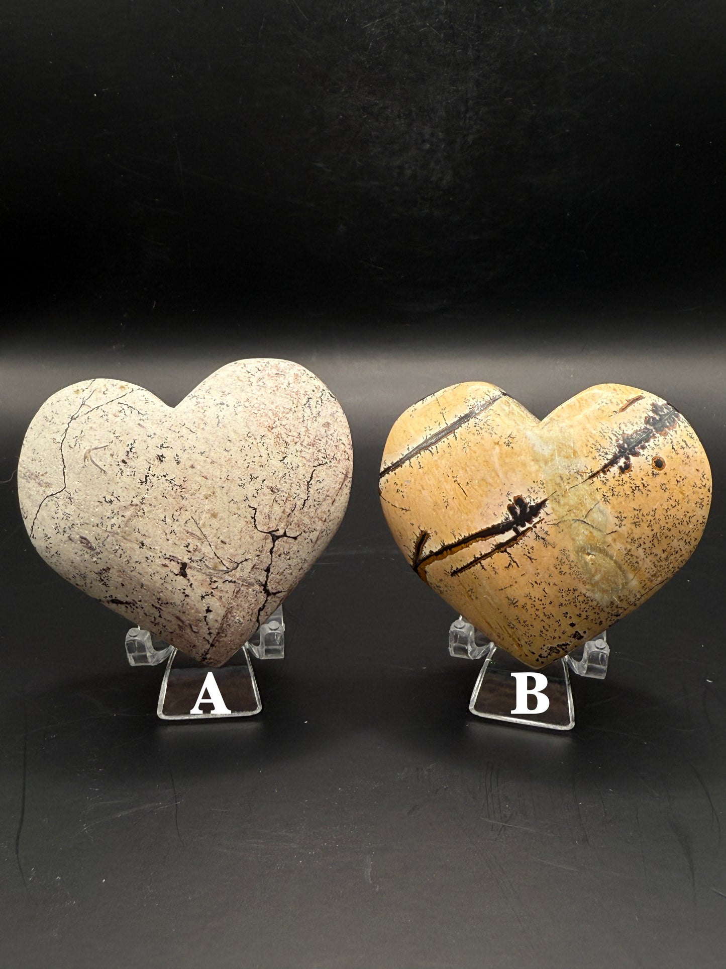 Picture Jasper Heart Carving