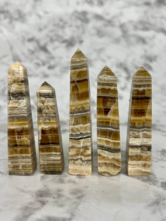 Mixed Calcite Mini Tower