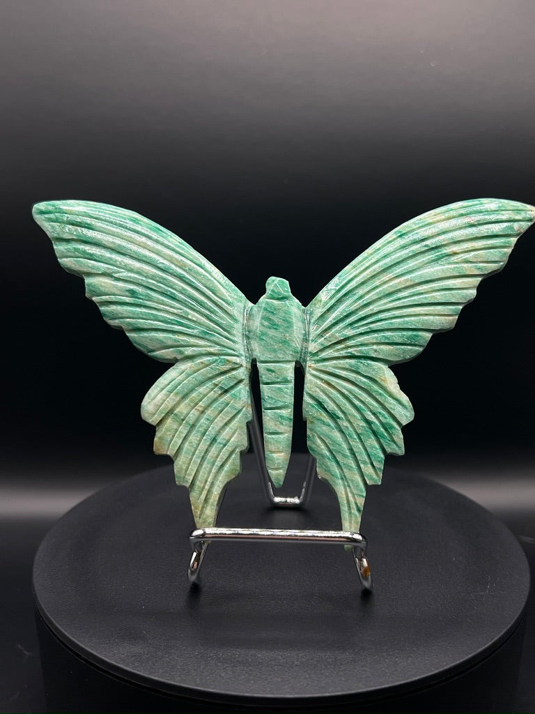 Aventurine Butterfly Carving