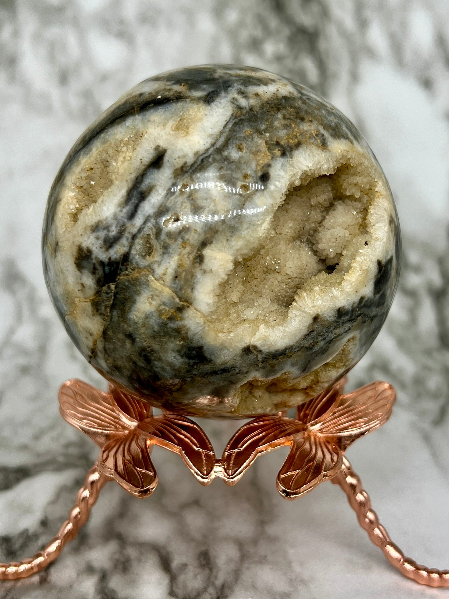 Sphalerite Druzy Sphere