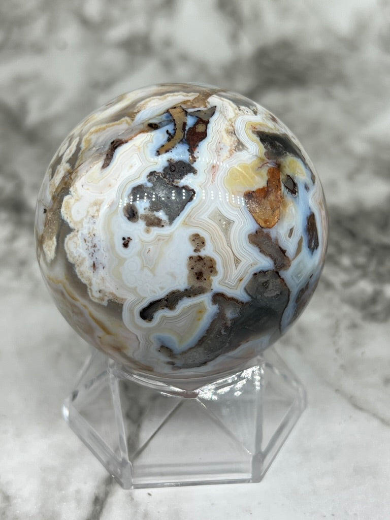 Mexico Crazy Lace Agate Sphere